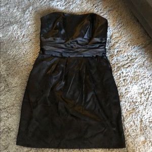 David’s Bridal black strapless dress size 12